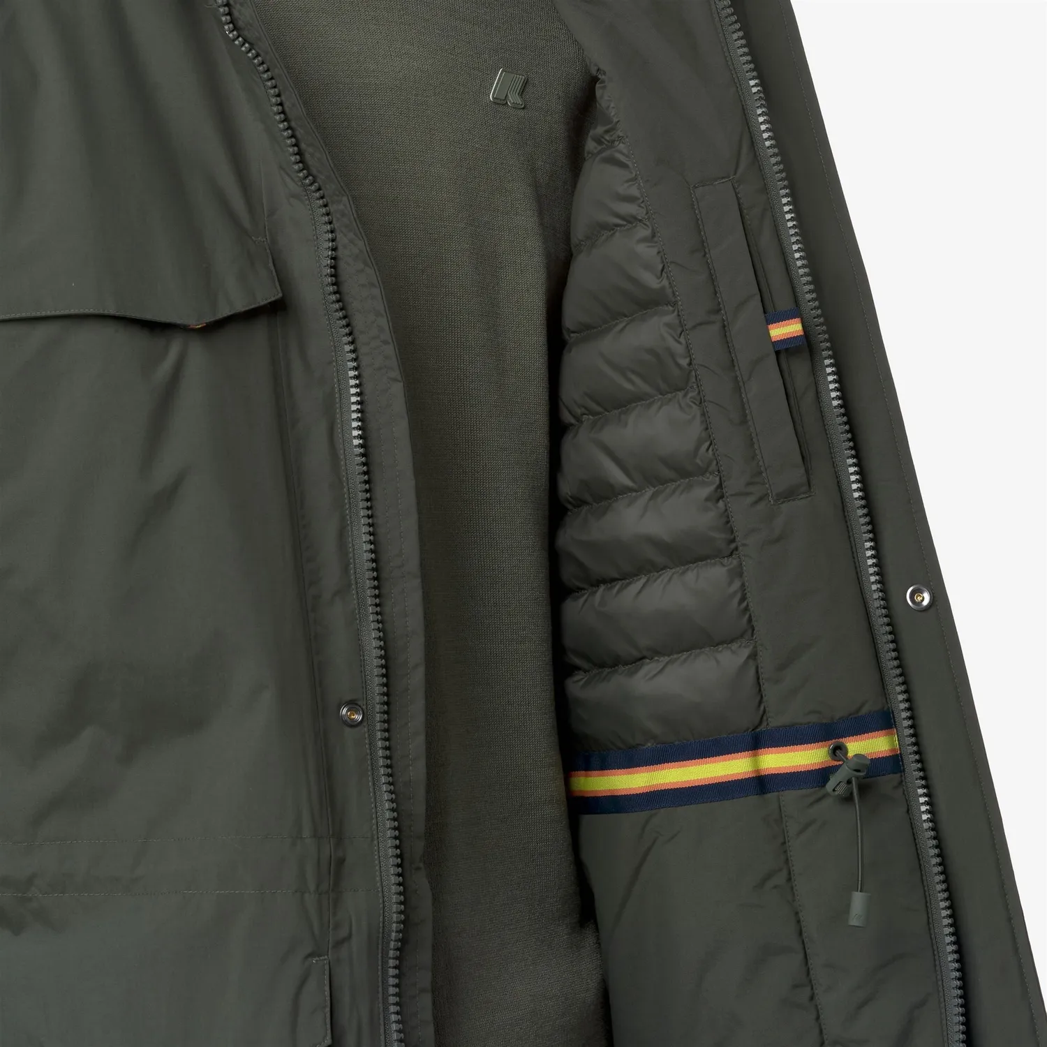 K-Way Manuel Warm Ottoman geaca barbati Green Blackish medie