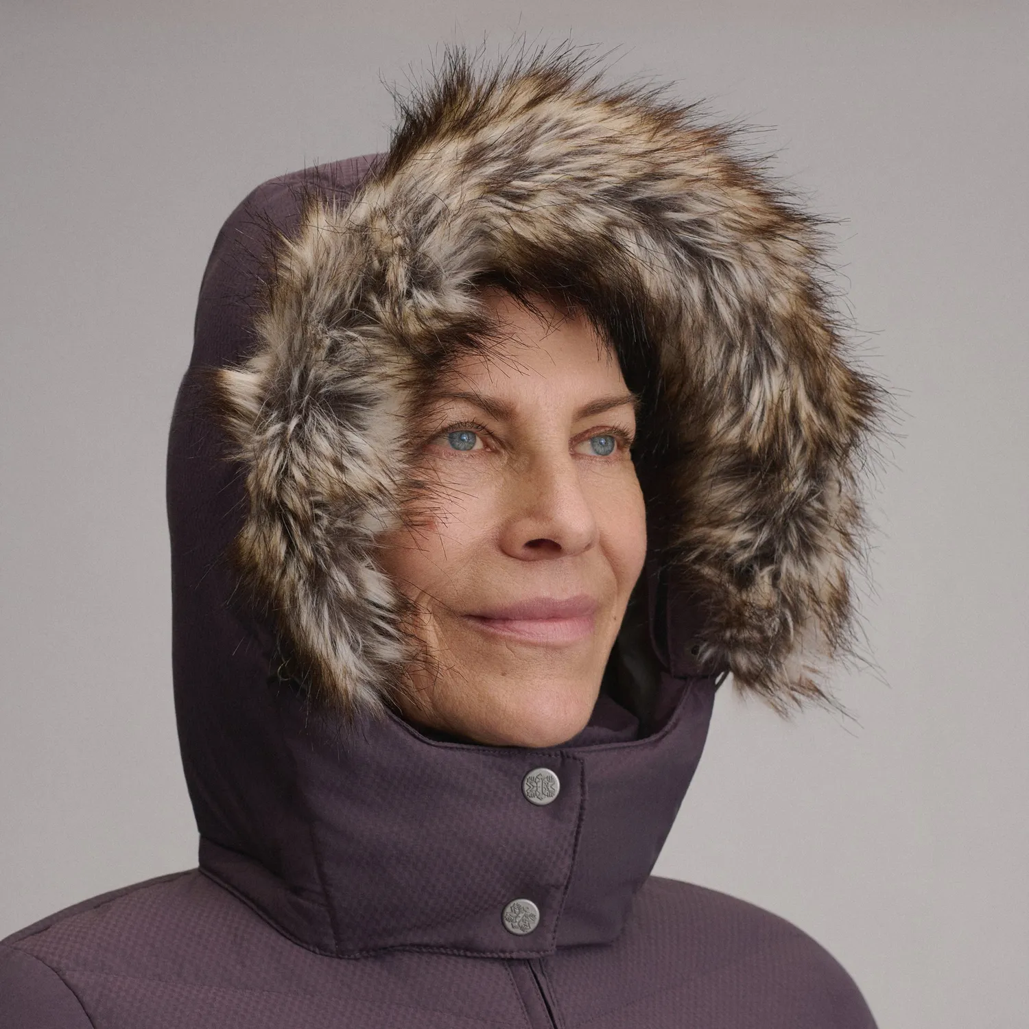 Eddie Bauer Sun Valley palton puf damă lung storm negru