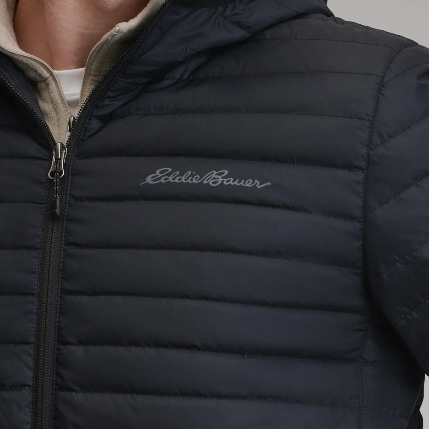 Eddie Bauer Microlight Hooded geaca puf Picante calduroasa
