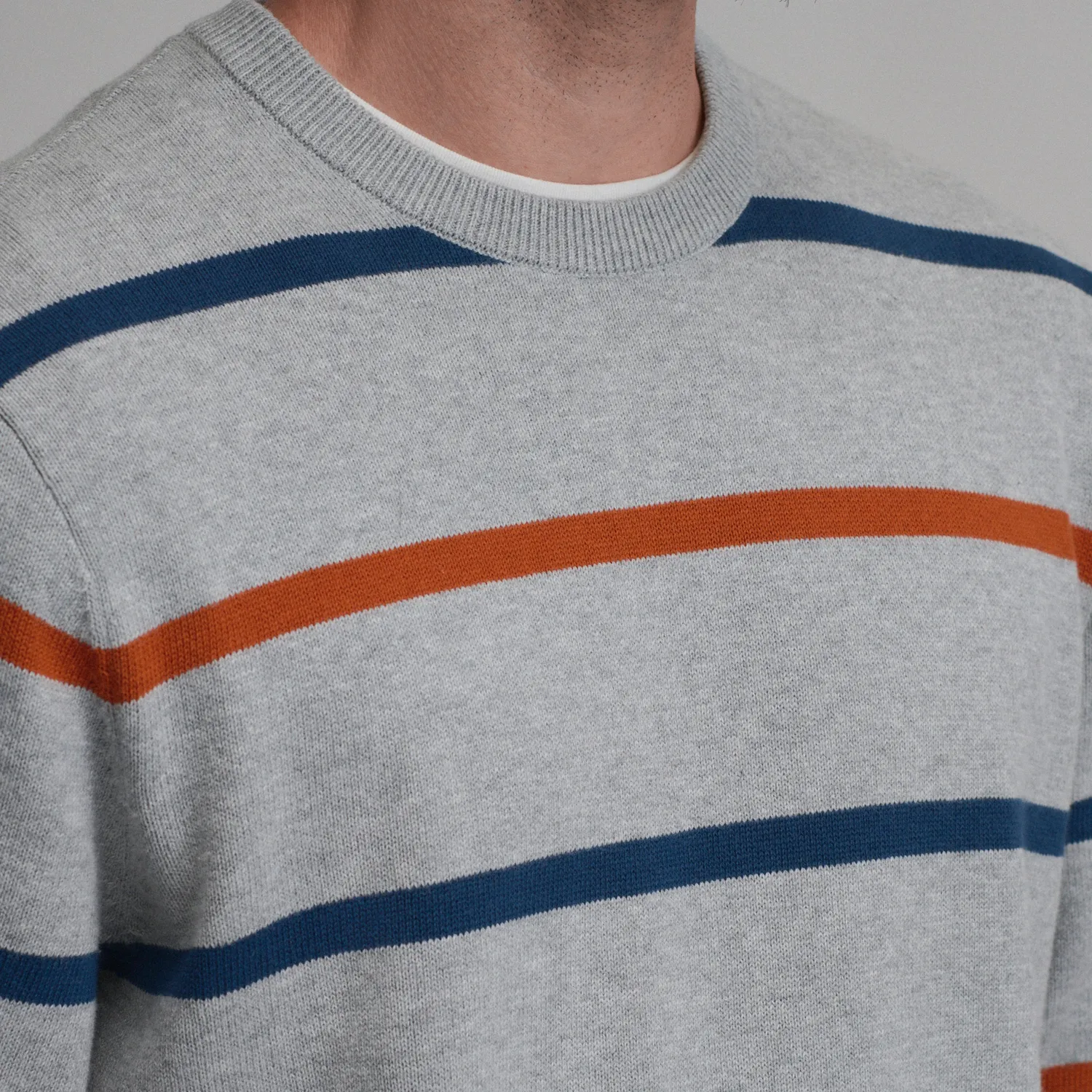 Eddie Bauer Classic Crew Stripe pulover dungi Brook calduros