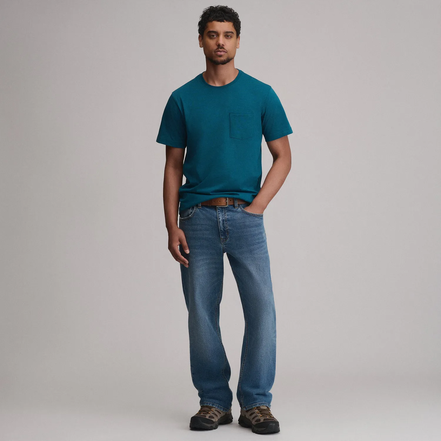 Eddie Bauer Legend Wash Pocket tricou bumbac White M cu buzunar