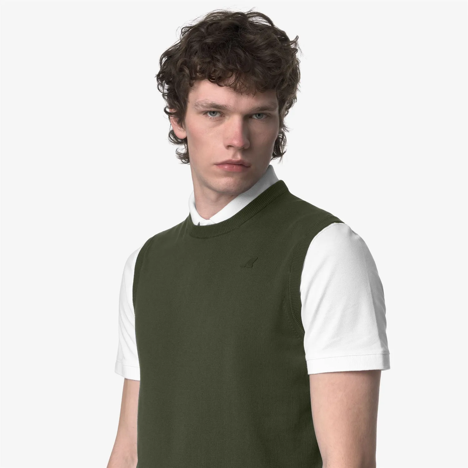 K-Way Jeano Cotton PS vestă Green Africa bumbac
