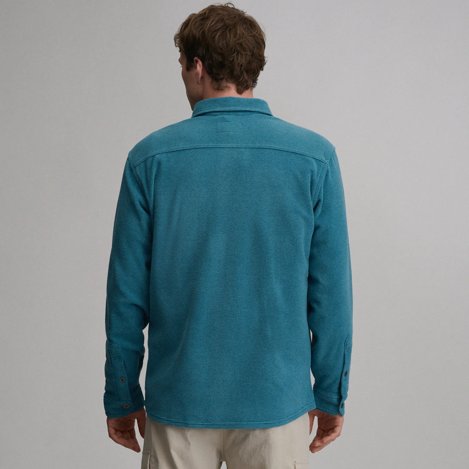 Eddie Bauer Chutes Microfleece Shirt bluza Meridian Blue fleece