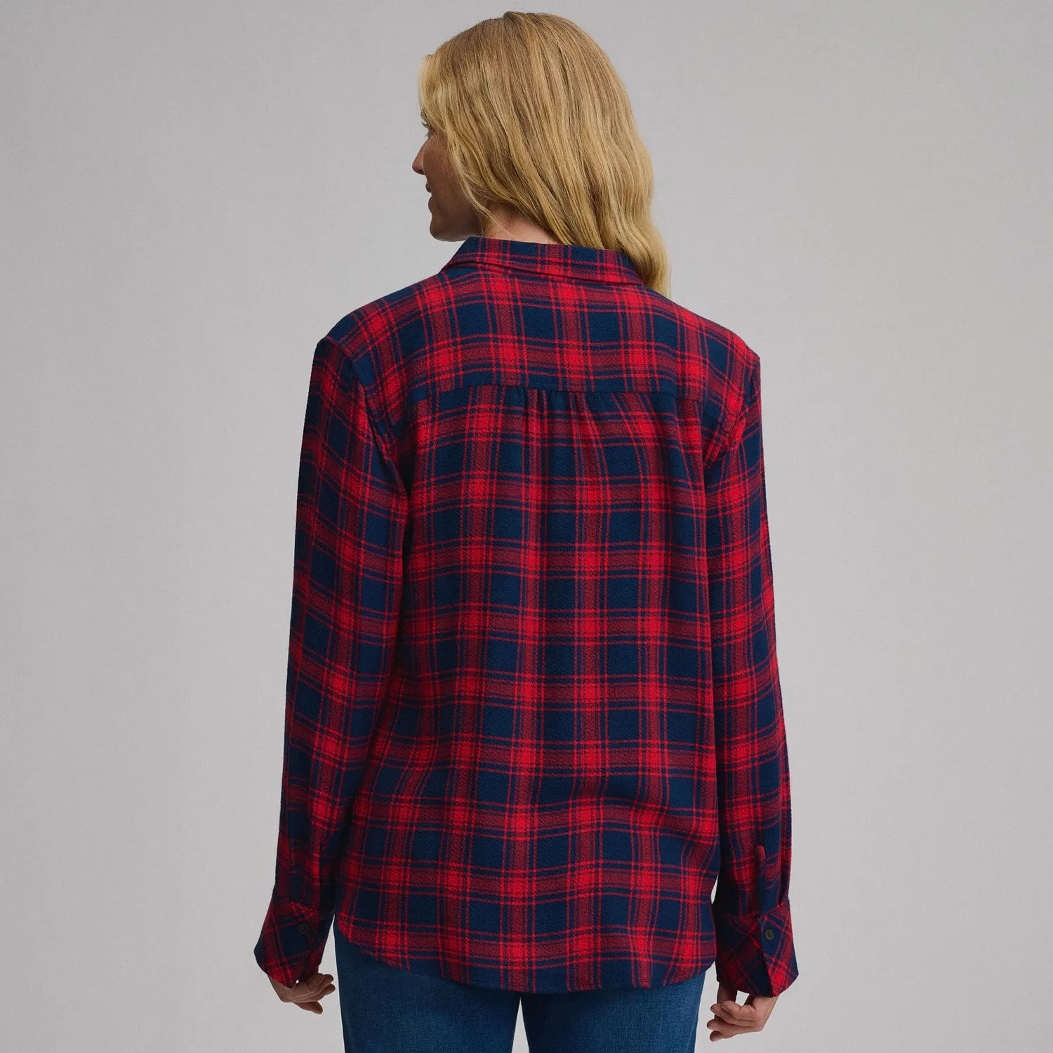 Eddie Bauer Softened Button-Down camasa bleumarin bumbac