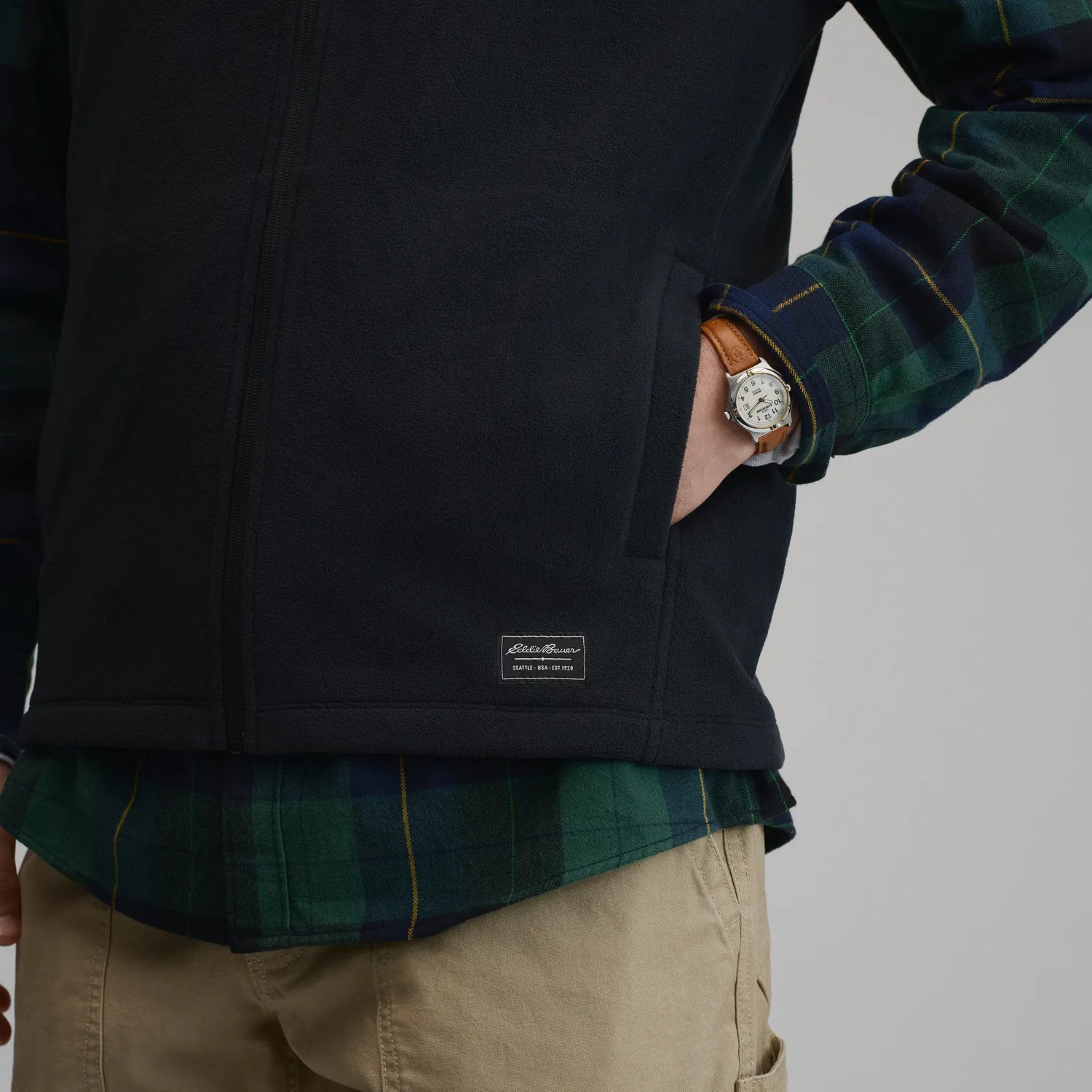 Eddie Bauer Quest 2.0 vesta fleece neagra