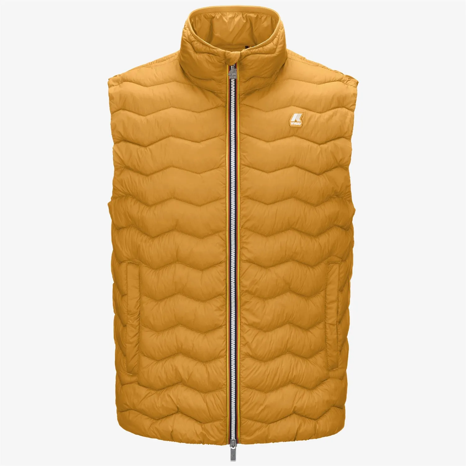 K-Way Valen Quilted Warm vesta barbati galben captusita