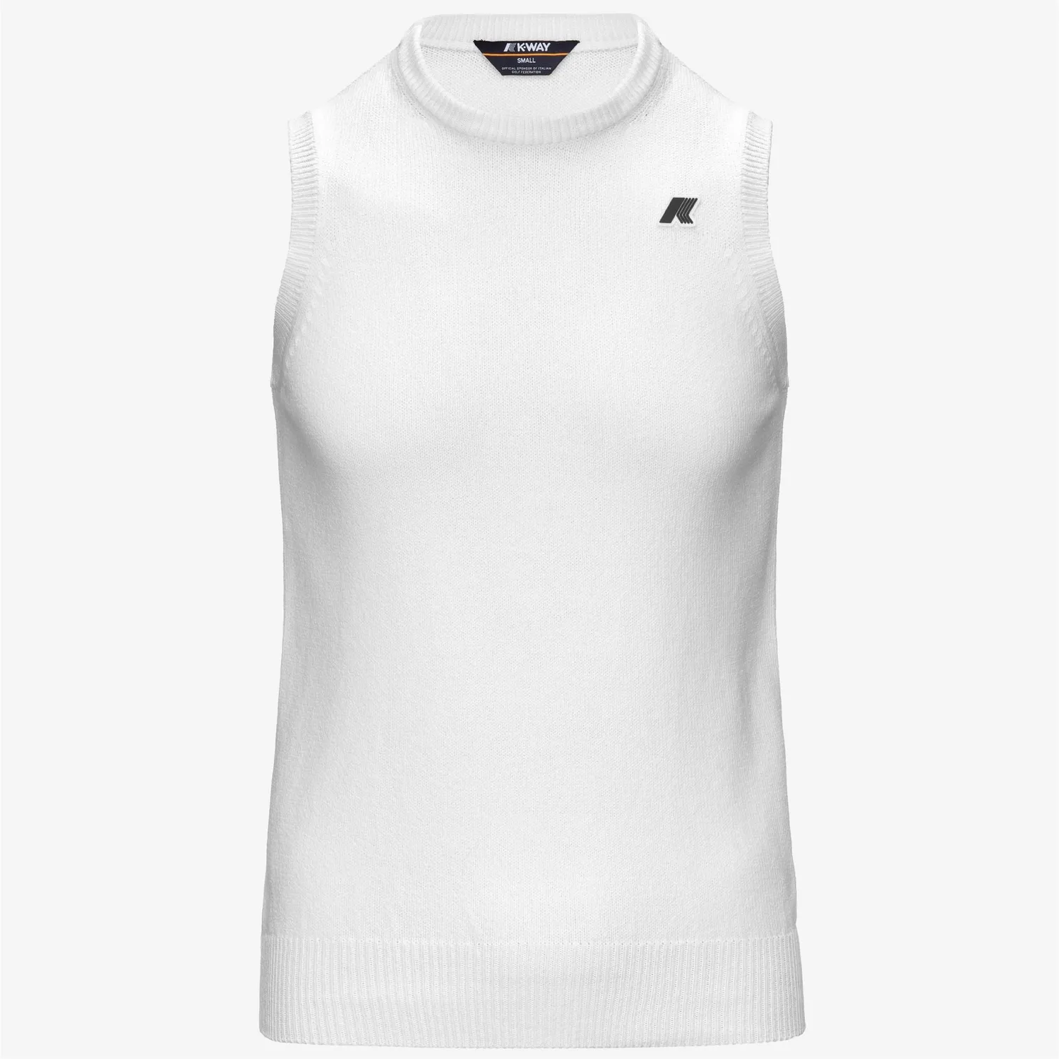 K-Way Jeano Mix Cotton Golf K6132HW vestă albă bumbac