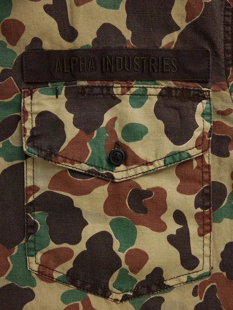 Alpha Industries Fatigue camasa-jacheta camuflaj bumbac