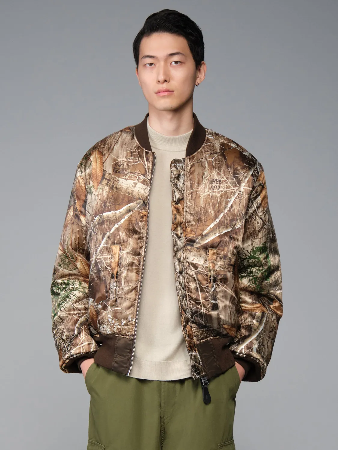Alpha Industries MA-1 Camo geaca bomber hickory nailon
