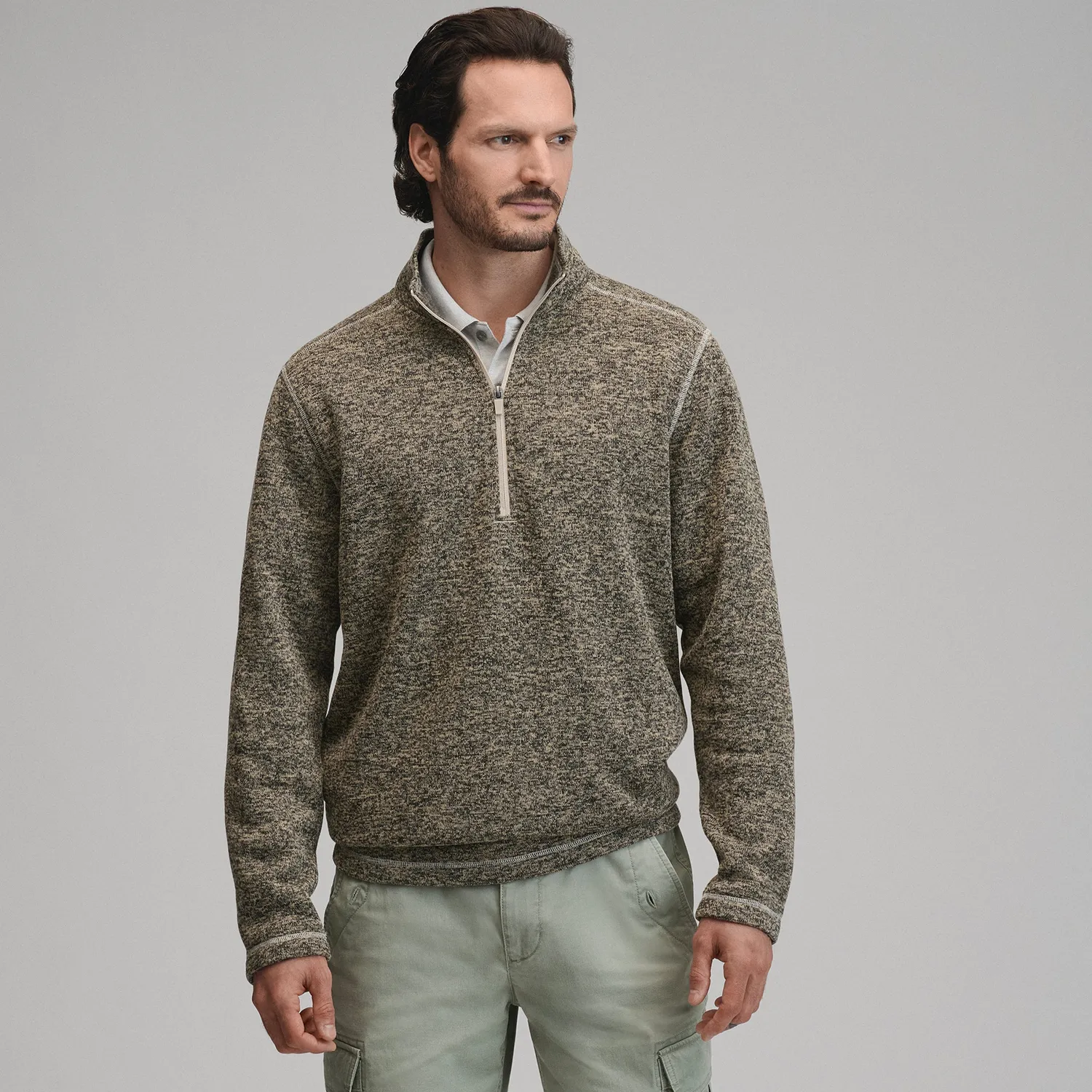Eddie Bauer Radiator Fleece 1/4-Zip pulover Dk Chambray polar