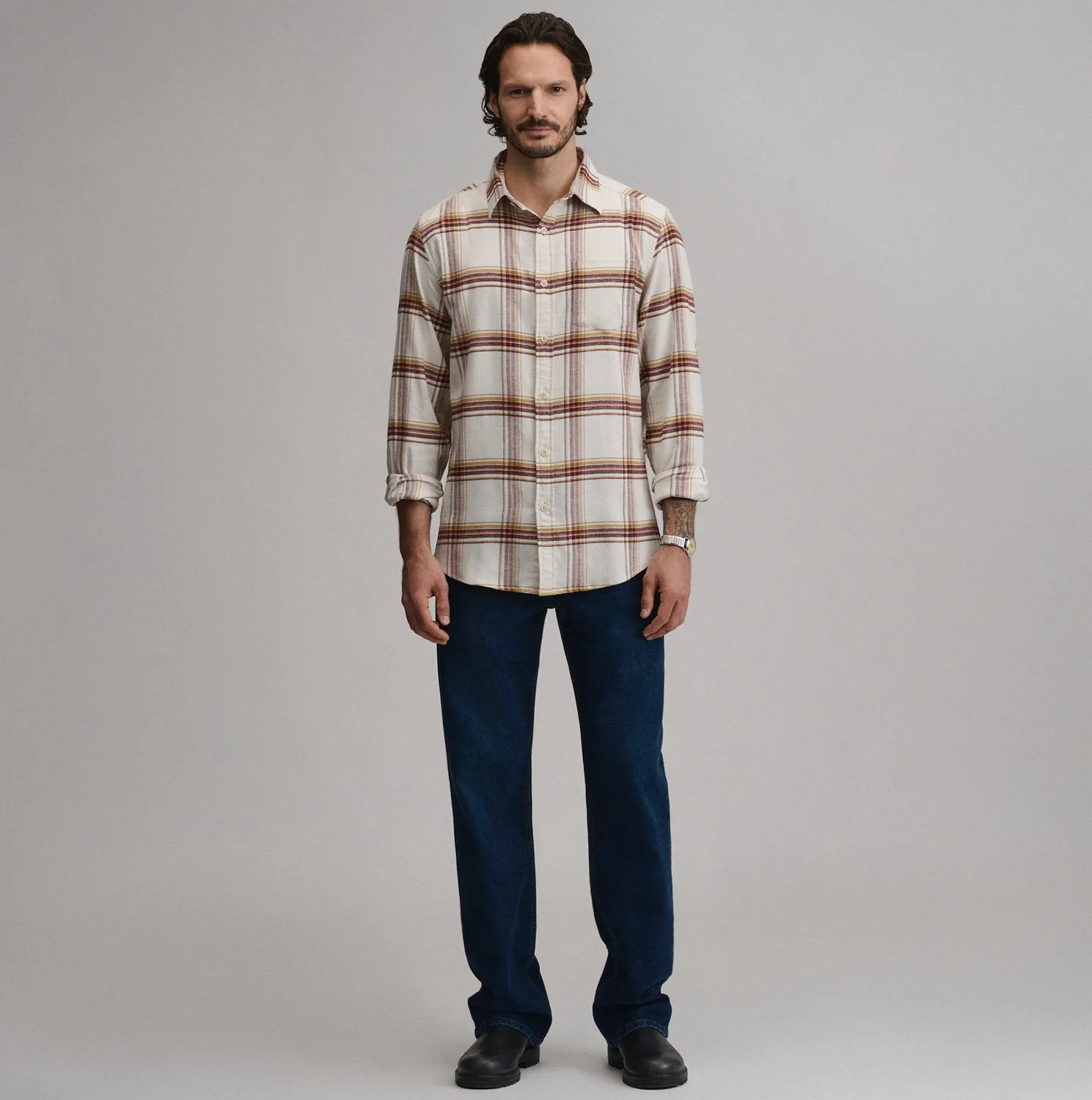 Eddie Bauer Field 2.0 camasa flanel barbati bleumarin elastic