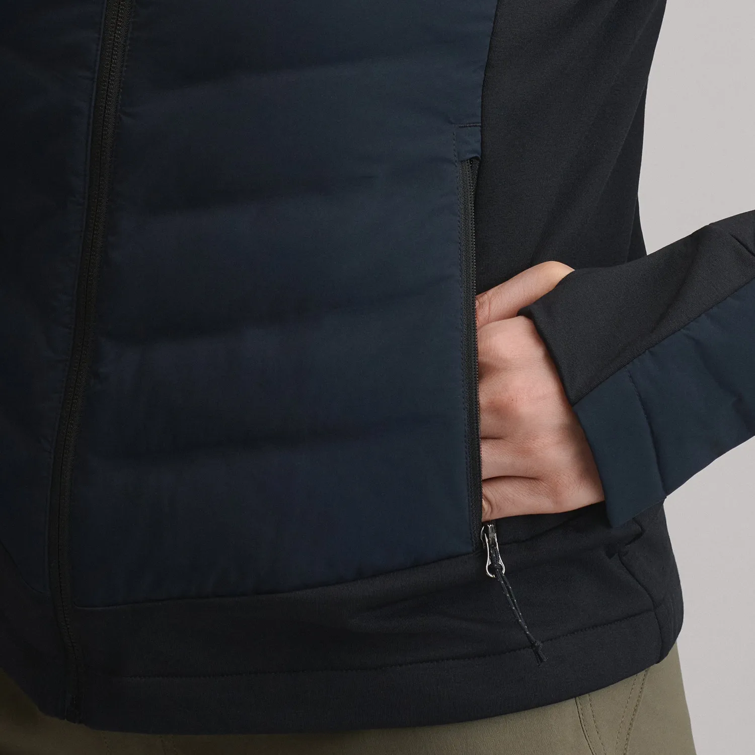 Eddie Bauer Motionloft Hybrid Down geaca dama negru calduroasa