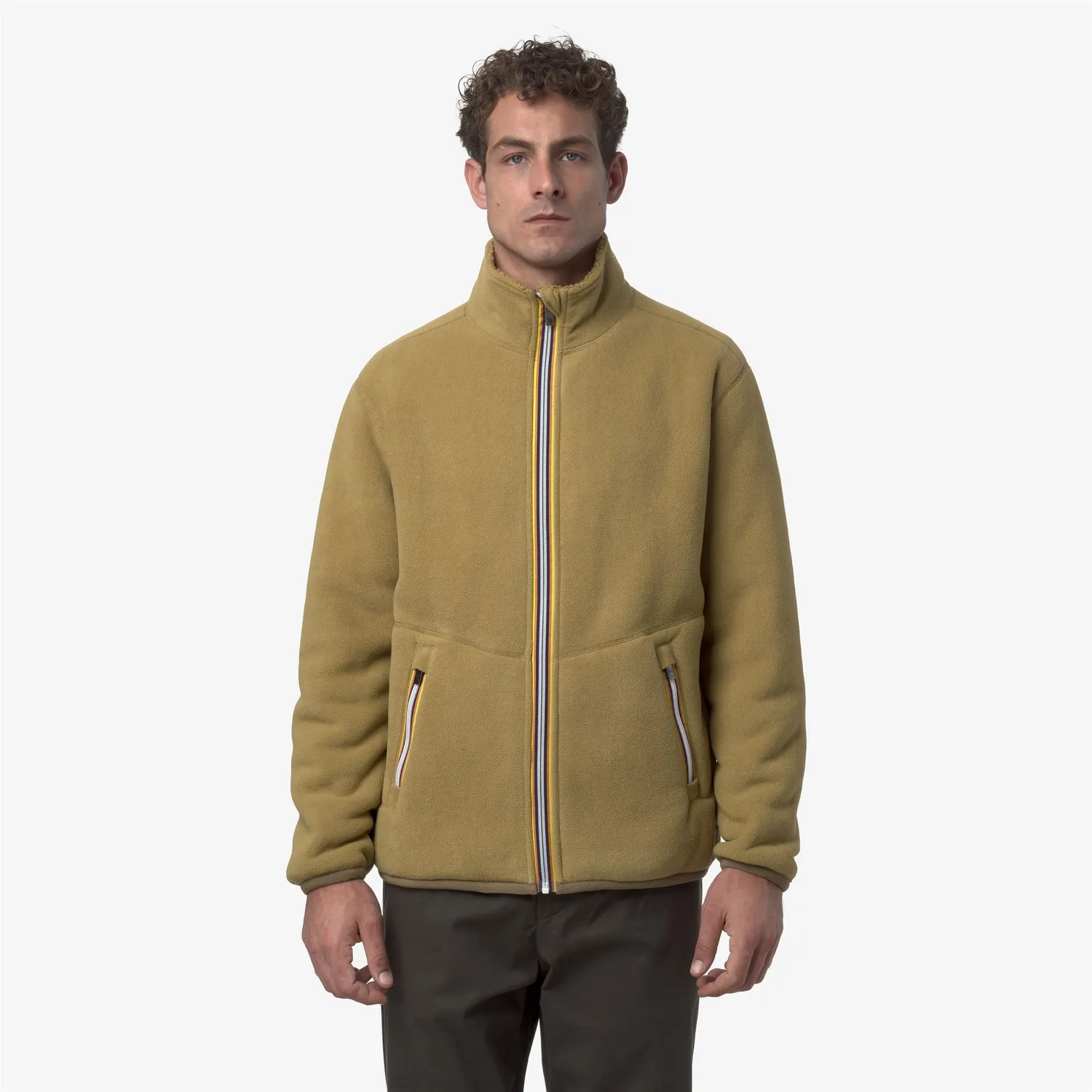 K-Way Pascal Sherpa Polar geaca bej reversibila fleece