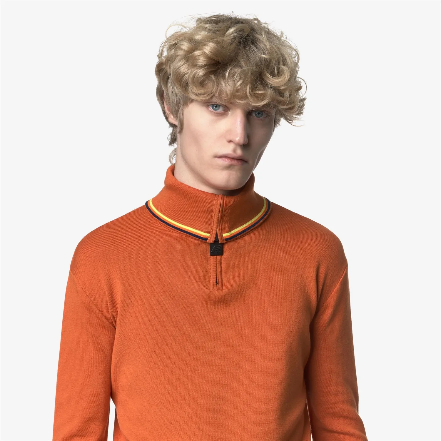 K-Way Polom pulover barbati portocaliu bumbac egiptean