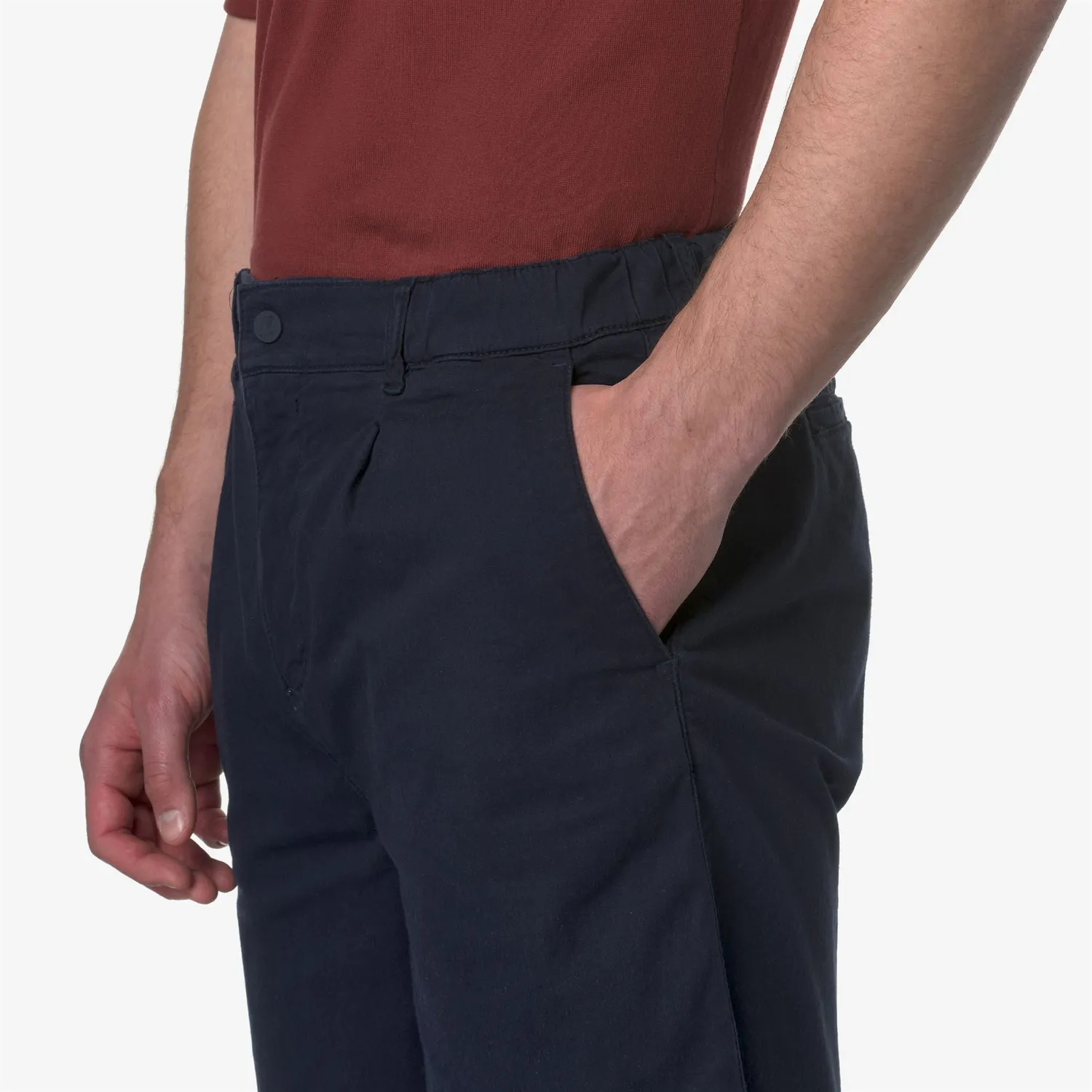 K-Way Theon bermude chino Blue Depth elastice