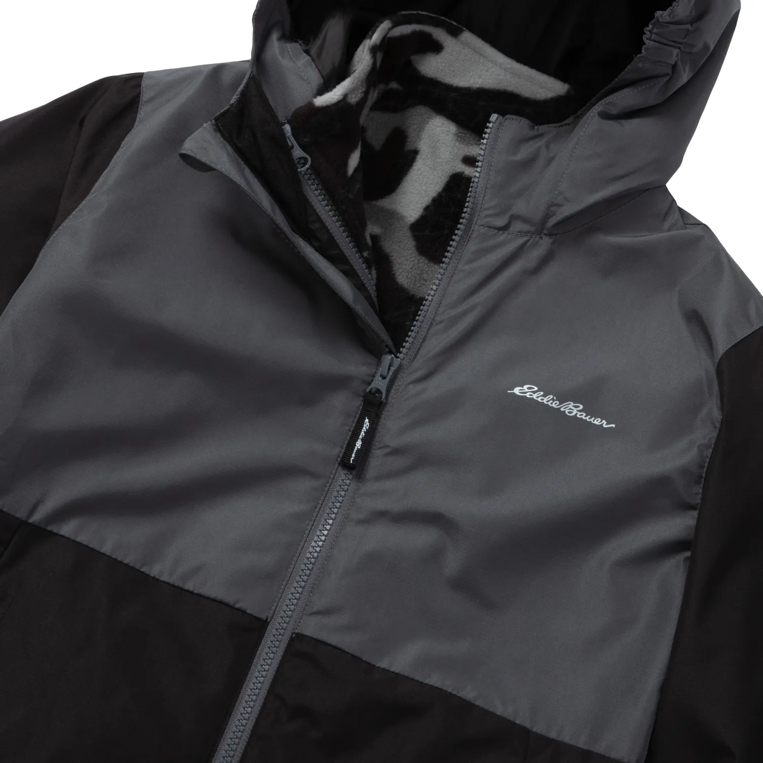 Eddie Bauer Lone Peak 3-in-1 geacă băieți neagră impermeabilă