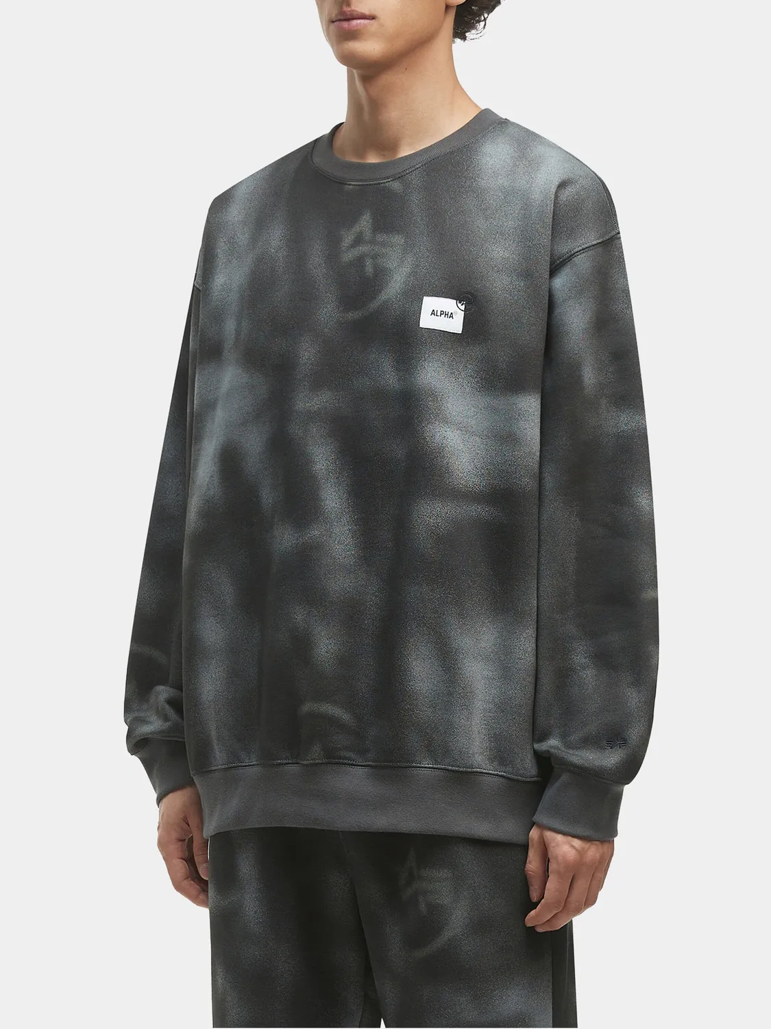 Alpha Industries UNFRM Washed bluza gri bumbac