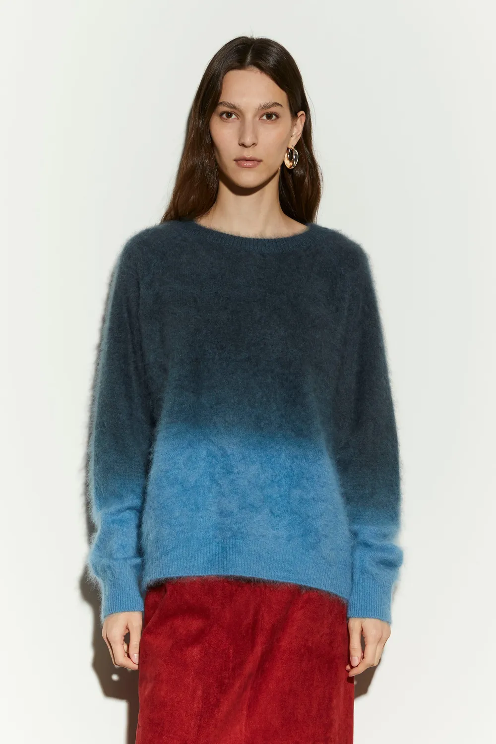 Isabelle Blanche Sweater pulover degrade casmir M