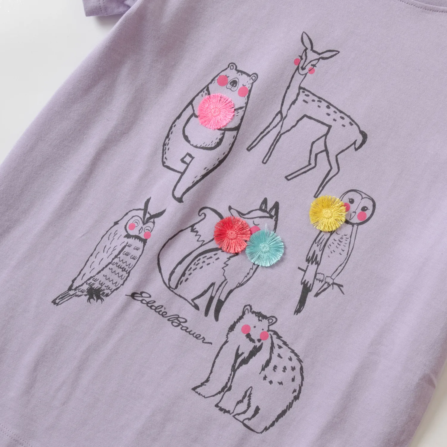 Eddie Bauer Girls Graphic tricou fete bleumarin bumbac