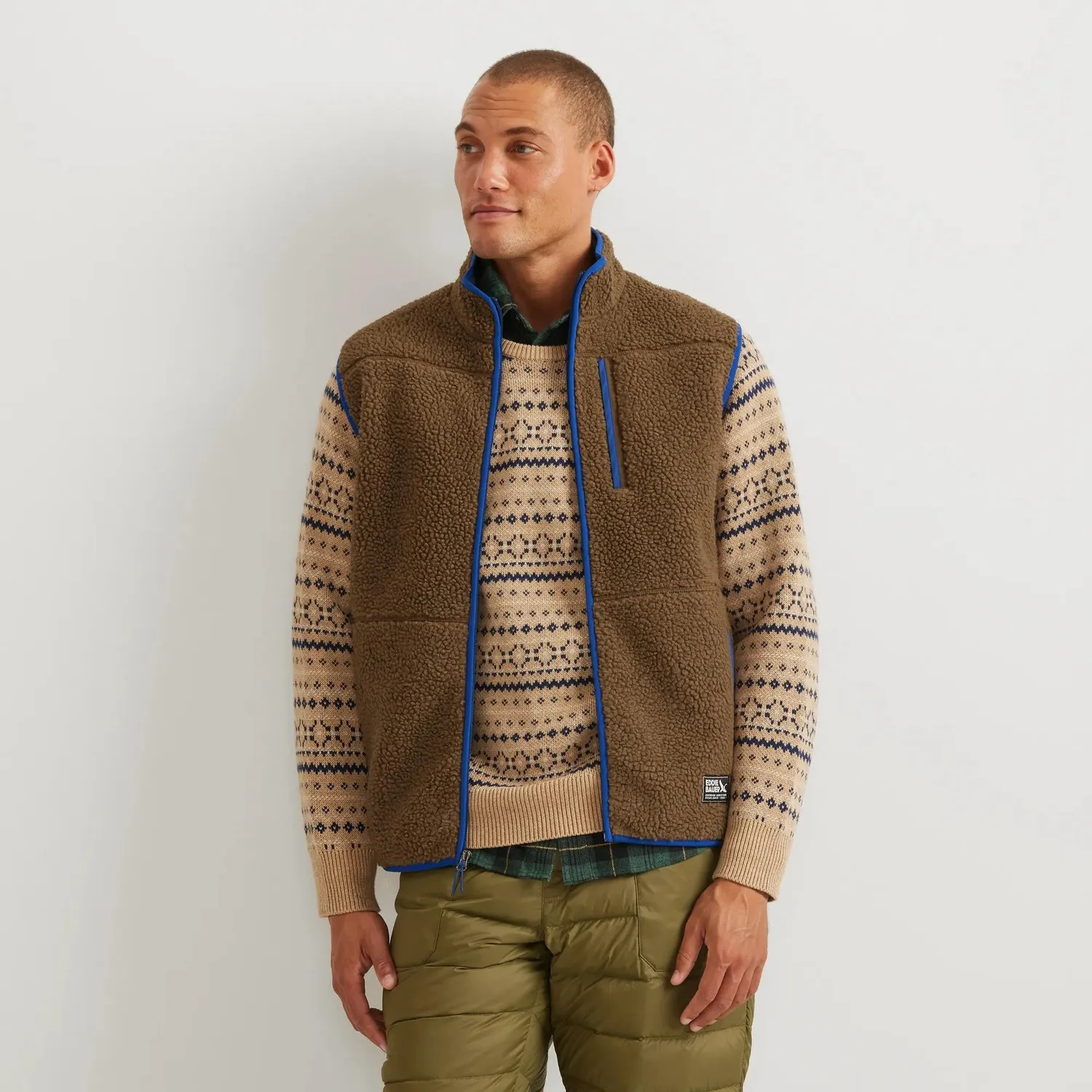 Eddie Bauer Chilali vesta barbati Oyster fleece
