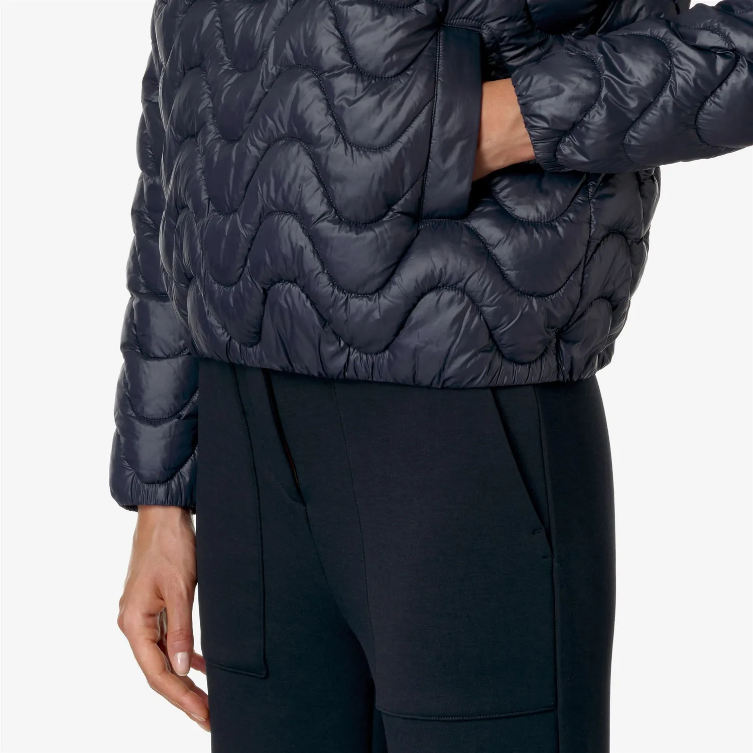 K-Way Sojenne Quilted Warm palton dama albastru Thermore