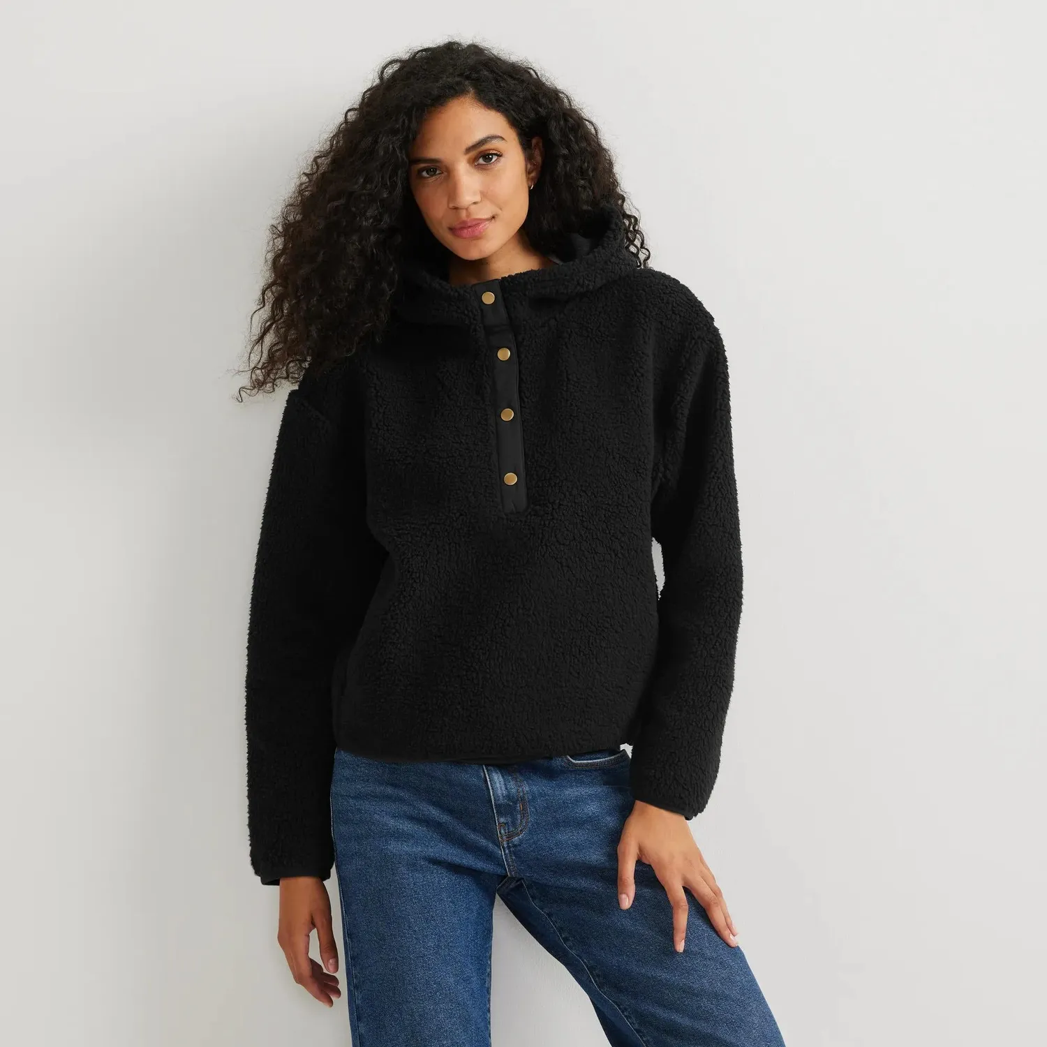 Eddie Bauer Chill Out Fleece Hoodie hanorac Berry călduros