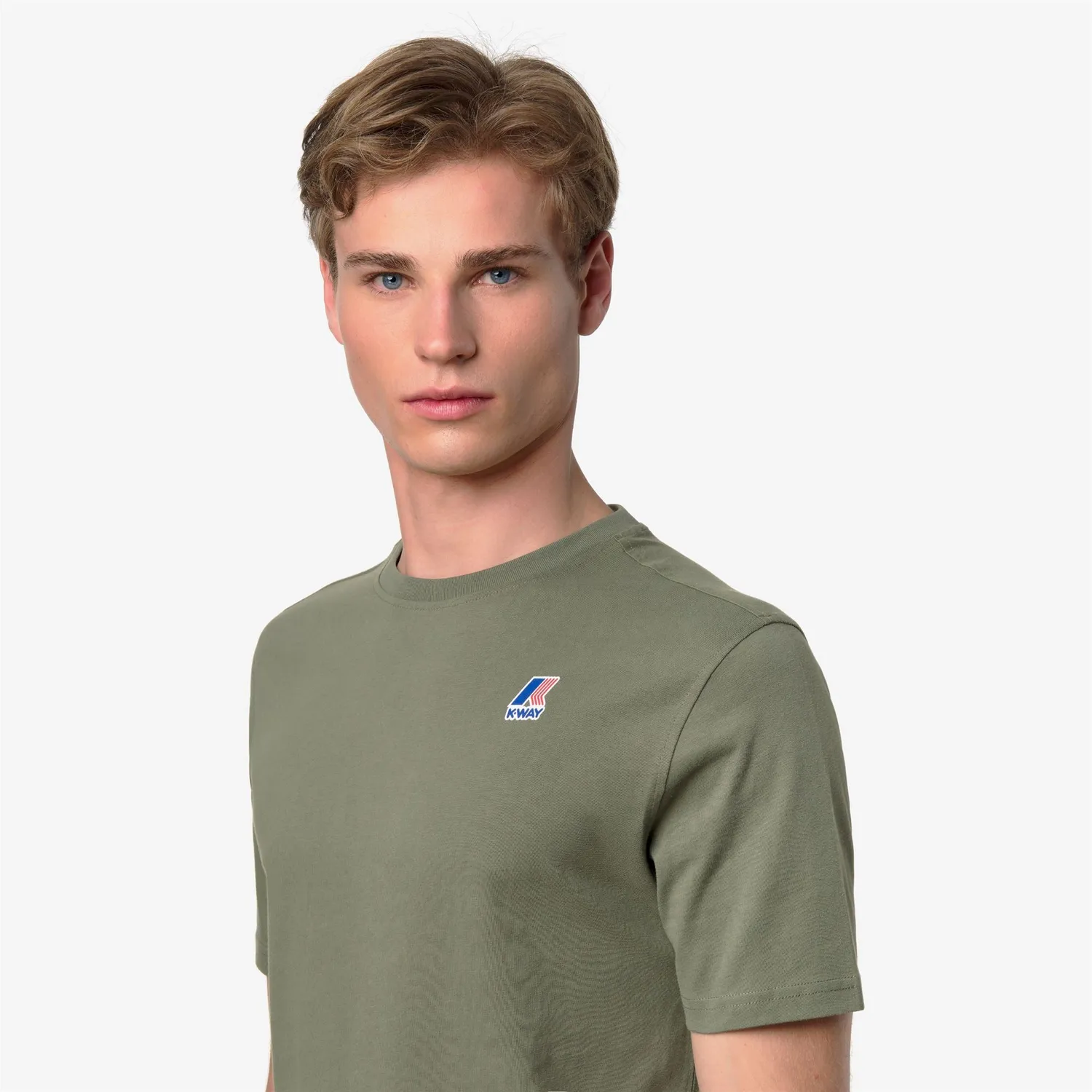 K-Way Odom tricou bărbați verde bumbac 180g