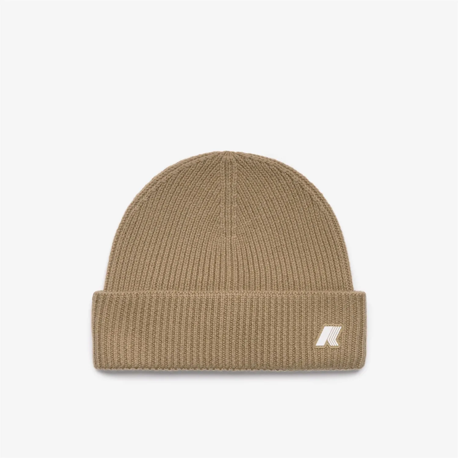 K-Way Brice Cardigan Stitch Wool caciula lana bej khaki