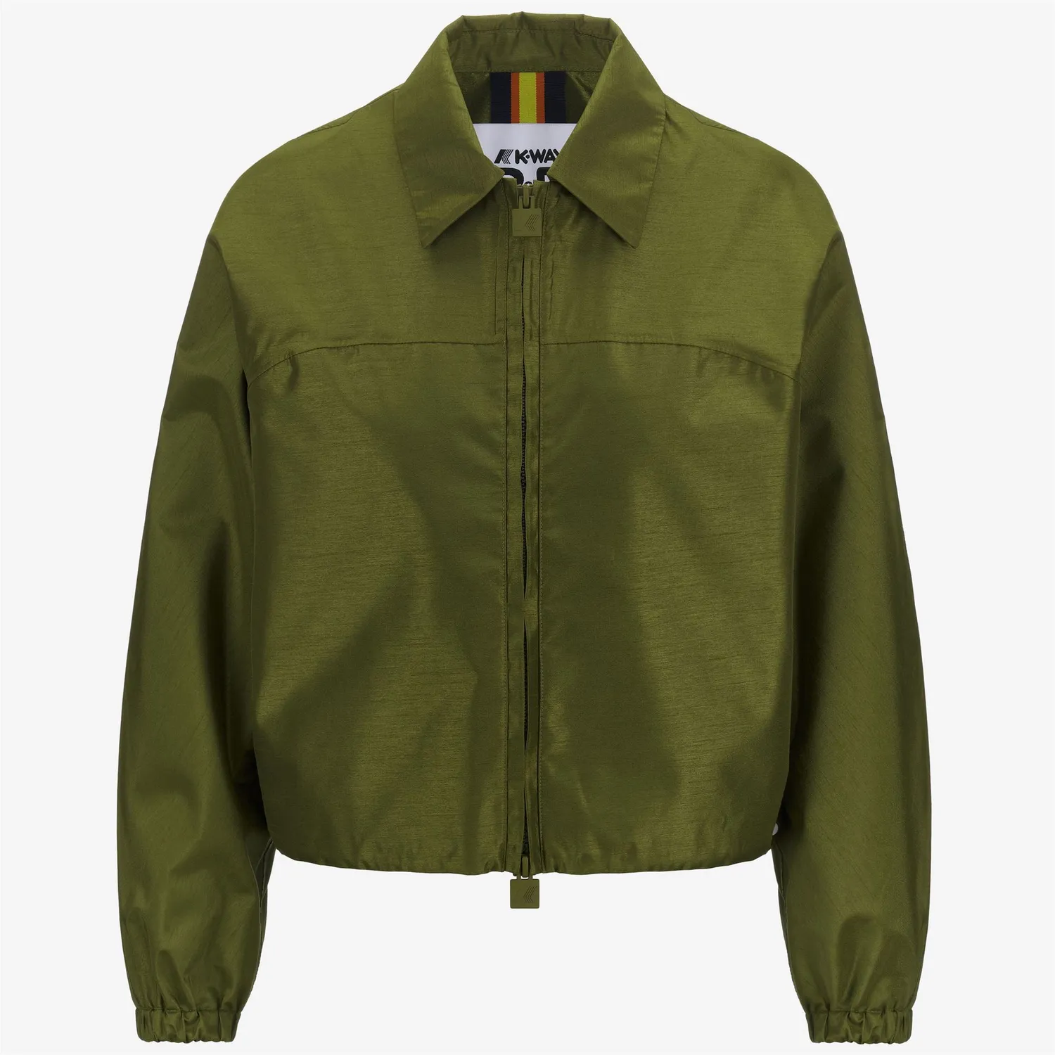 K-Way Soisir Shantung geacă damă Green Sphagnum scurtă
