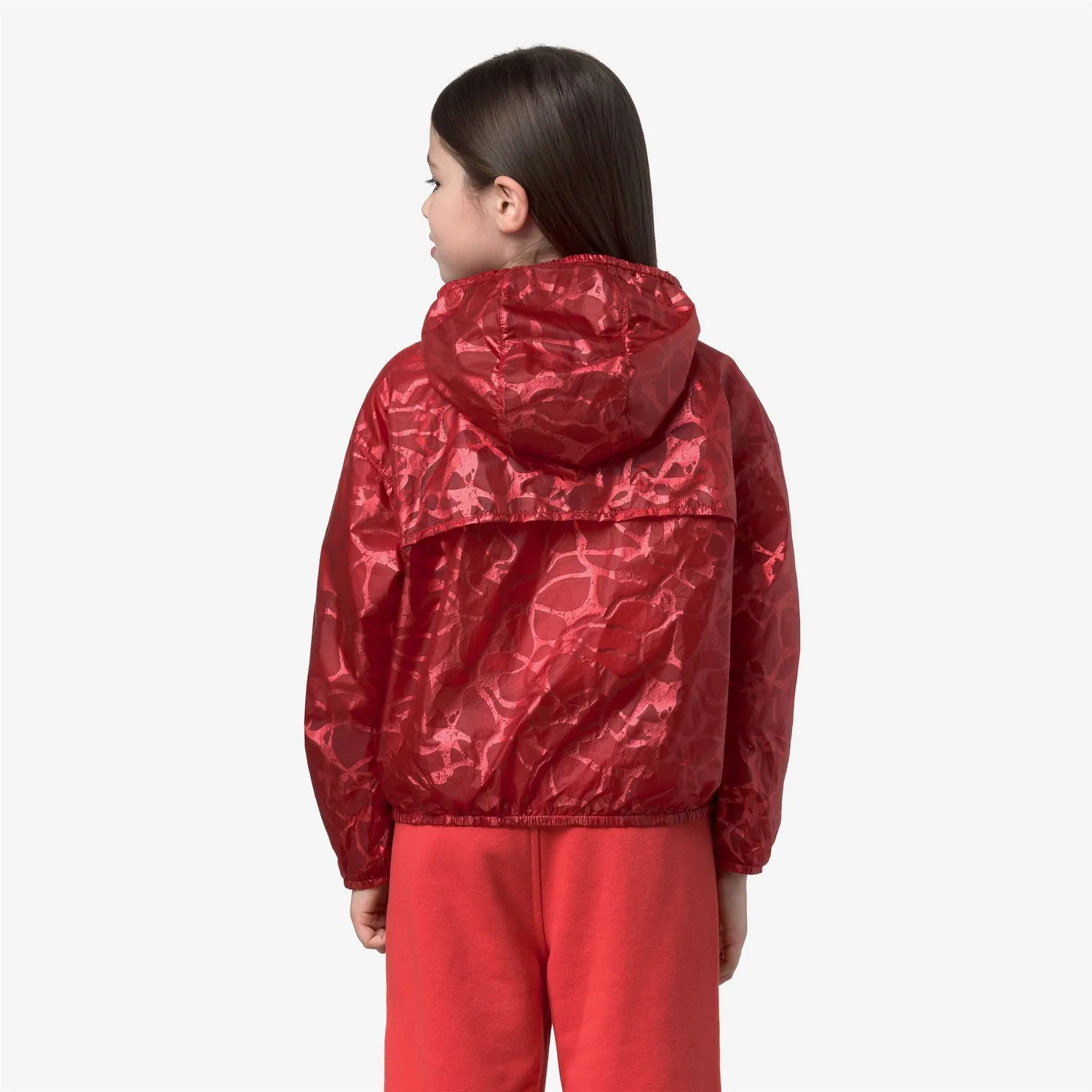K-Way Laurette Super Light Lami Double geacă roșie fete reversibilă