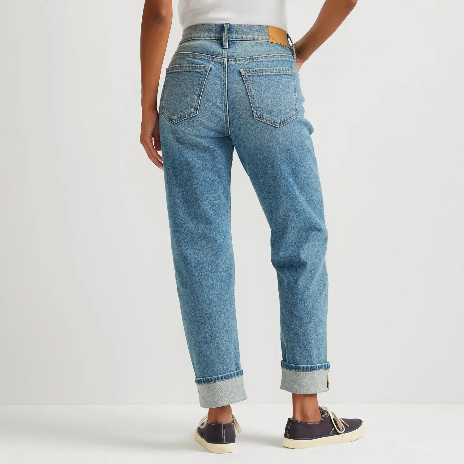 Eddie Bauer Authentic 90s Boyfriend blugi Indigo Blue croi relaxat