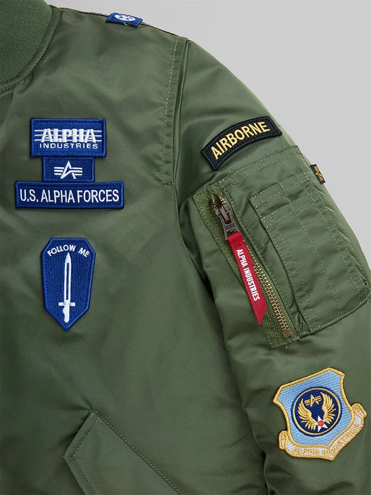 Alpha Industries MA-1 Squadron geacă copii sage reversibilă