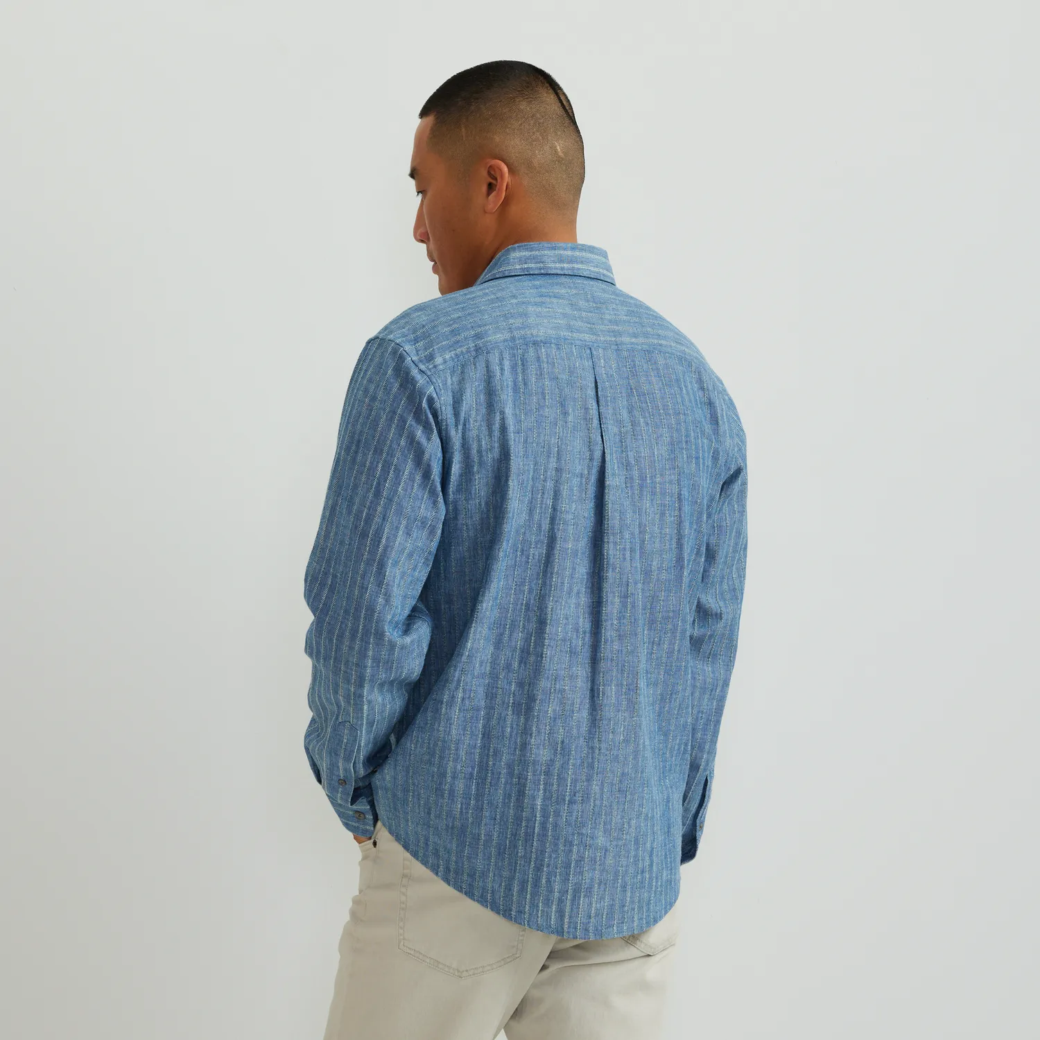Eddie Bauer Vintage Shirt camasa albastru deschis