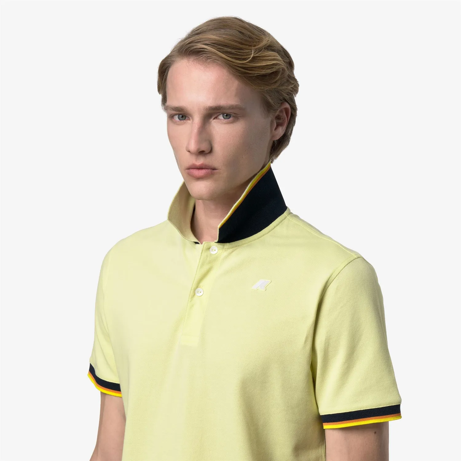 K-Way Vincent Pique Slim polo barbati galben lime