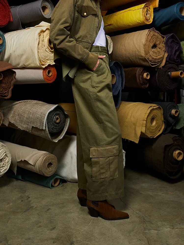 Alpha Industries Wide Leg pantaloni negri