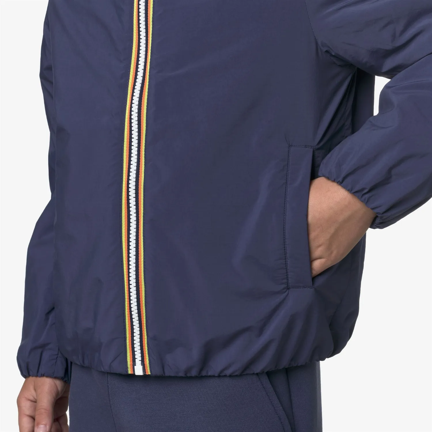 K-Way Jack Plain Warm geaca baieti Blue Deep Cobalt impermeabila