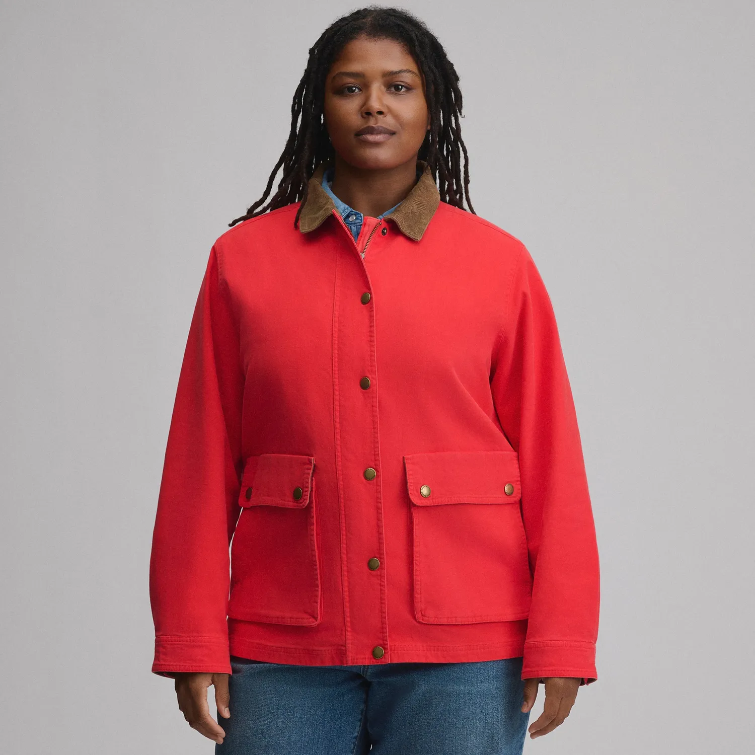 Eddie Bauer EB Barn Coat palton femei Cayenne bumbac
