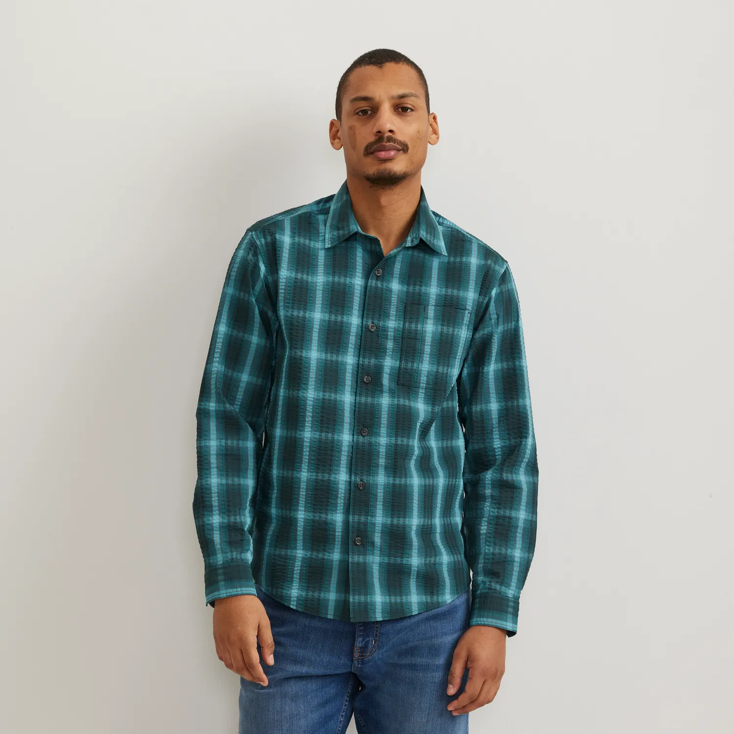 Eddie Bauer Pack It 3.0 cămașă bărbați seabreeze UPF 50+