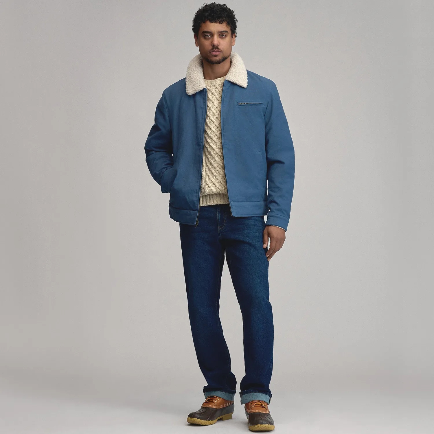 Eddie Bauer Winter Trucker geaca barbati Dusk calduroasa