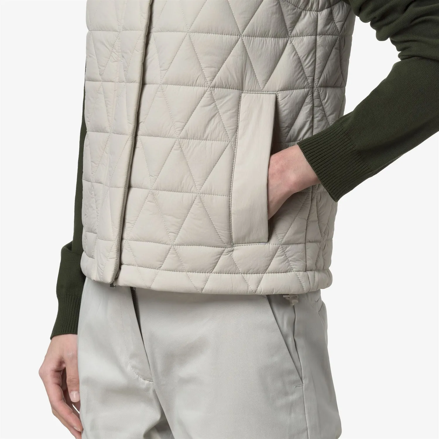 K-Way Satine Diamond vesta dama BEIGE LT calduroasa