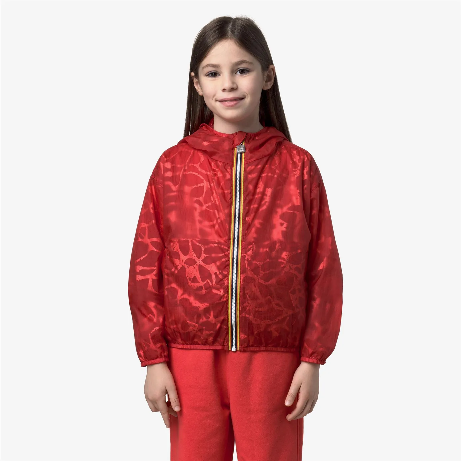 K-Way Laurette Super Light Lami Double geacă roșie fete reversibilă