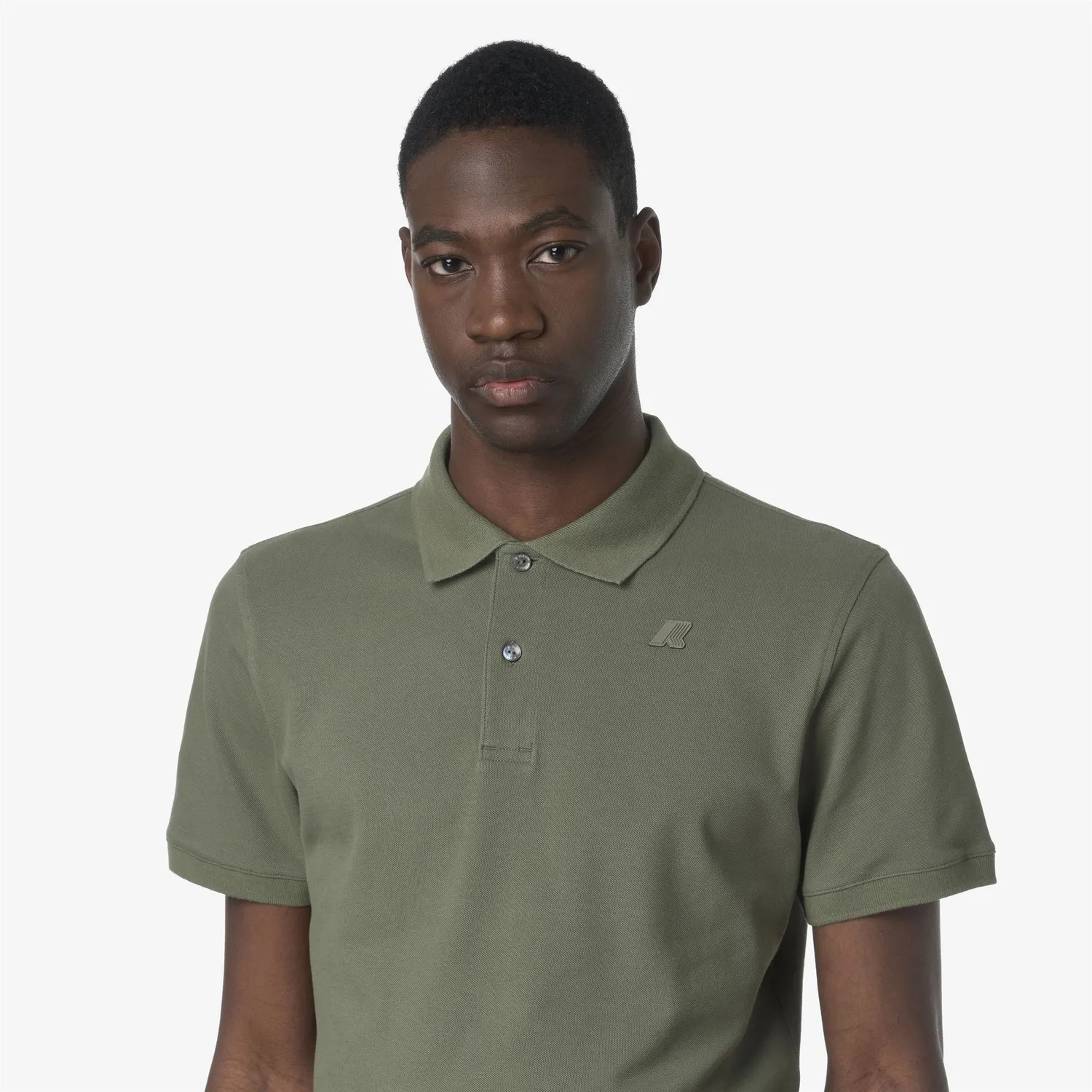 K-Way Amedee Pique Slim polo bărbați Green Lichen