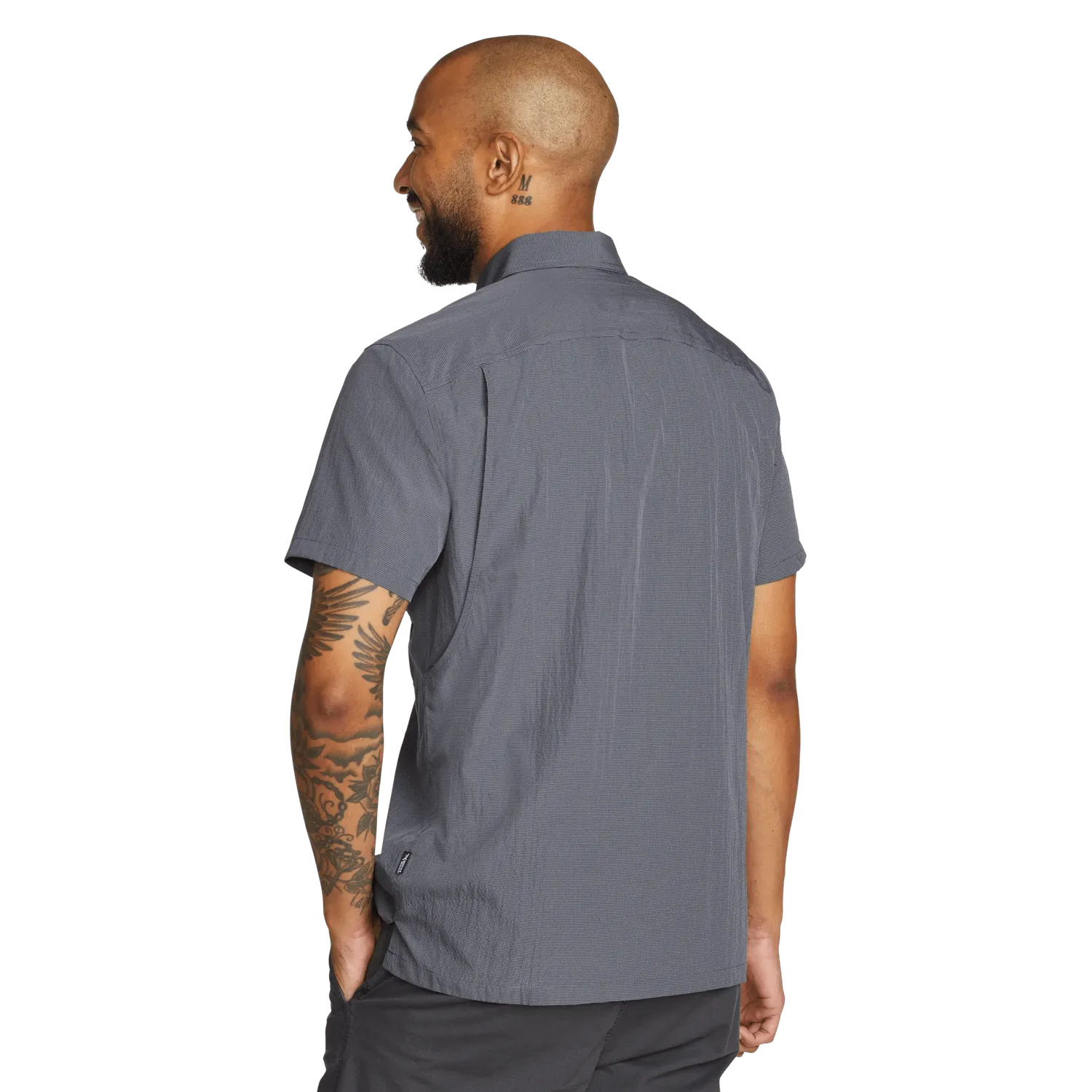 Eddie Bauer UPF Guide 2.0 camasa Navy M maneca scurta