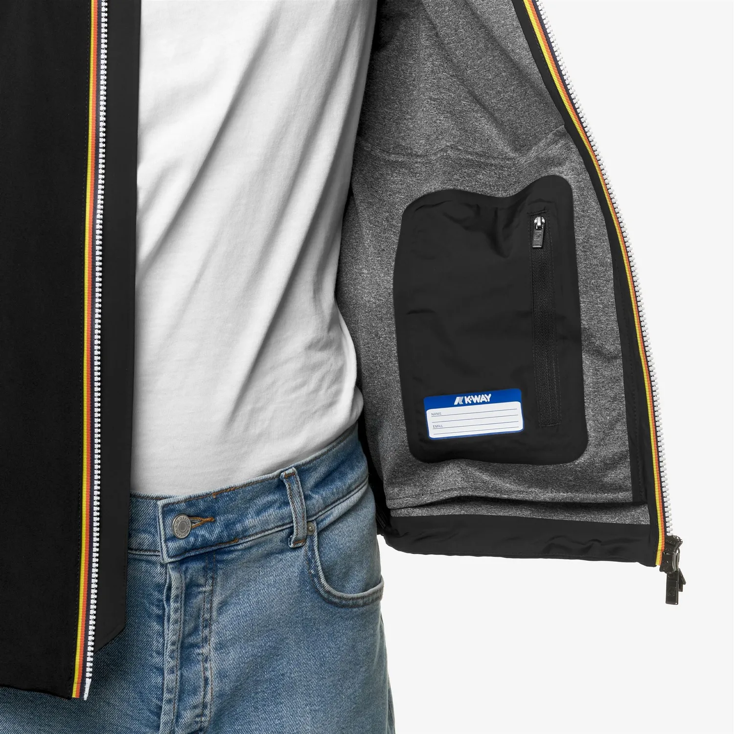 K-Way Jacko Bonded Jersey geaca barbati negru cu gluga