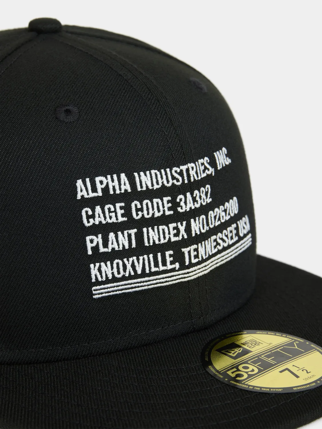 Alpha Industries 59Fifty Cage Code șapcă neagră fitted
