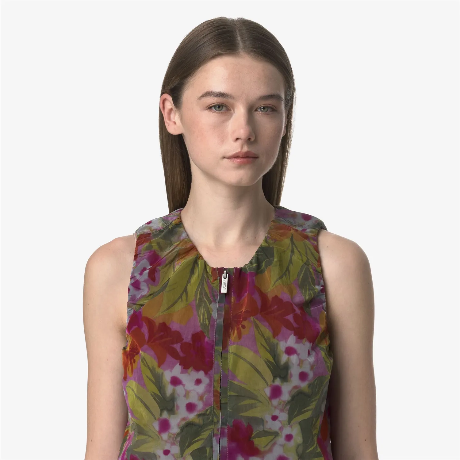 K-Way Alize Print top dama floral fara maneci