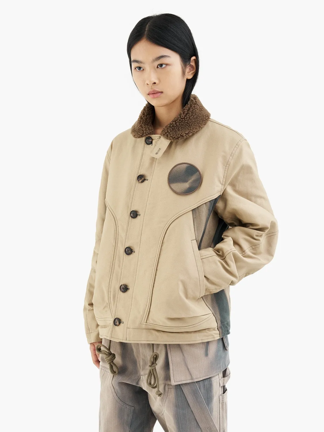 Alpha Industries Jiyongkim Deck geaca verde groasă călduros