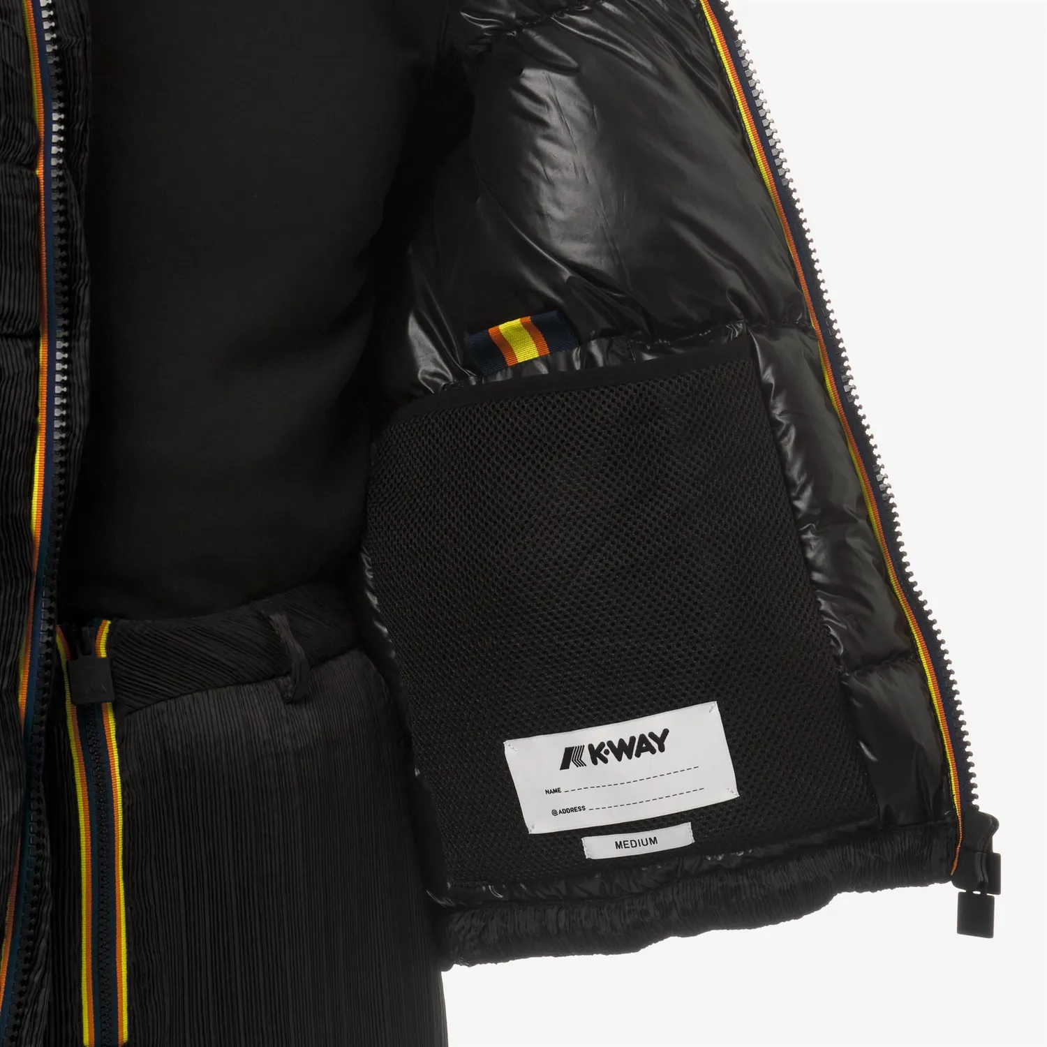 K-Way Claudeny Plisse Thermo Heavy palton barbati negru foarte cald