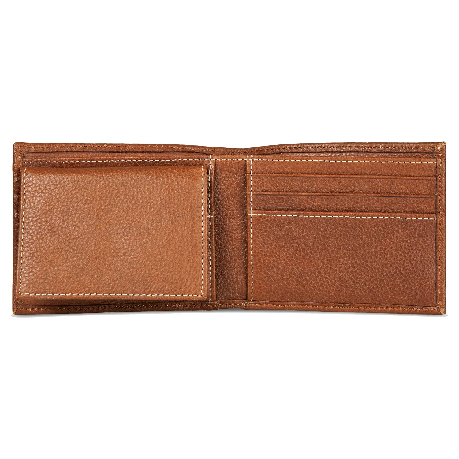 Eddie Bauer Signature Top Stitch Passcase portofel piele bej
