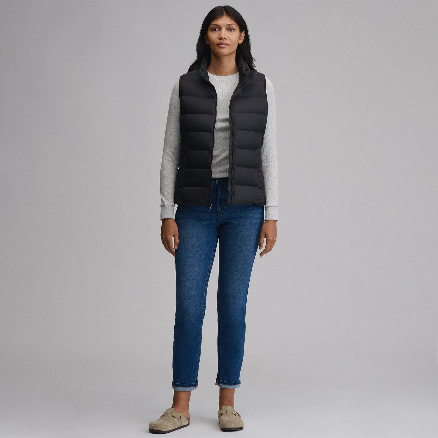 Eddie Bauer CirrusLite vesta puf dama neagra